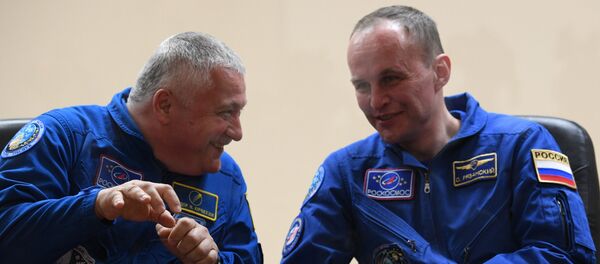 Федор Юрчихин (слева) и Сергей Рязанский - Sputnik Казахстан