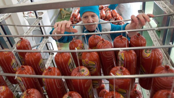 Колбасная продукция, архивное фото - Sputnik Казахстан