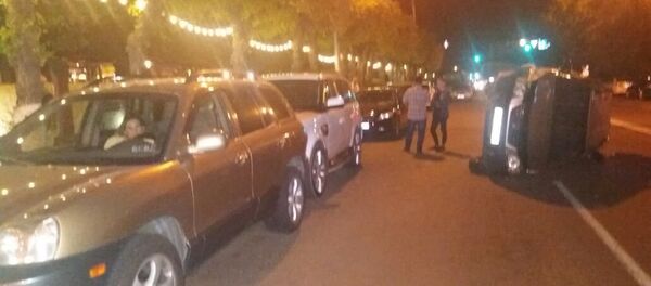 Honda CR-V, Hyundai и Range Rover столкнулись на Богенбая - Sputnik Казахстан