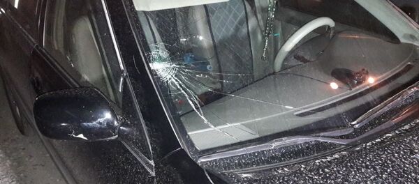 Разбитое стекло автомобиля, архивное фото Разбитое стекло автомобиля, архивное фото - Sputnik Казахстан