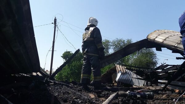 Частный дом горел на ул. Заславского - Sputnik Казахстан
