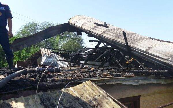 Частный дом горел на ул. Заславского - Sputnik Казахстан