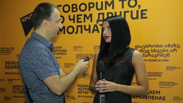 Анна Неделько - специальный корреспондент Sputnik на шоу Ты супер! Танцы - Sputnik Казахстан