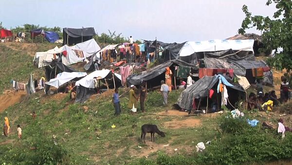 Беженцы рохинджа, бежавшие в Бангладеш из Мьянмы - Sputnik Казахстан
