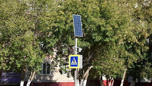 Дорожные указатели на солнечных батареях установили в Петропавловске - Sputnik Казахстан