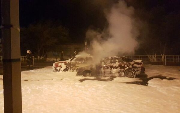Два автомобиля сгорели в Костанае - Sputnik Казахстан