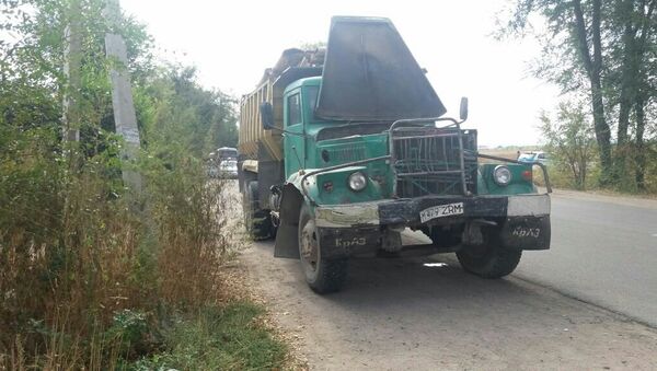 Грузовик протаранил пассажирский микроавтобус в Алматинской области - Sputnik Казахстан