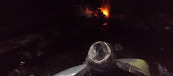 Крушение Ан-28, фото с места события Крушение Ан-28, фото с места события - Sputnik Казахстан