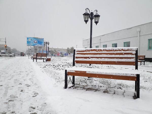 Первый снег выпал в Петропавловске - Sputnik Казахстан