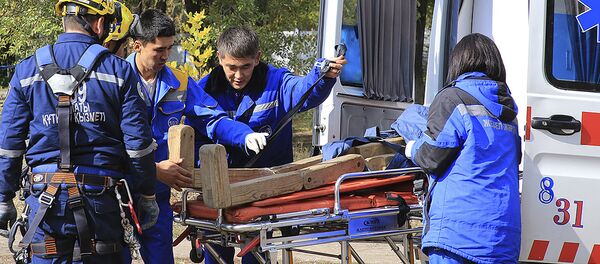 В Алматы провели сейсмотренировку спасательные службы В Алматы провели сейсмотренировку спасательные службы - Sputnik Казахстан
