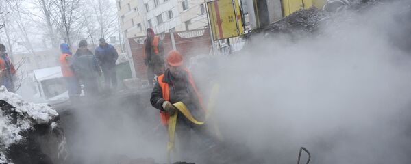 Авария на теплотрассе, архивное фото - Sputnik Казахстан