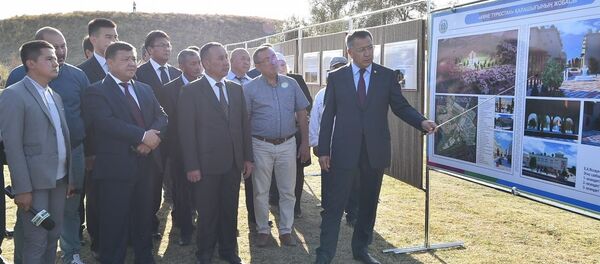 Жансеит Туймебаев на презентации проекта музея под открытым небом Жансеит Туймебаев на презентации проекта музея под открытым небом - Sputnik Казахстан