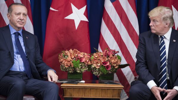Президент Турции Реджеп Тайип Эрдоган и президент США Дональд Трамп, архивное фото - Sputnik Казахстан