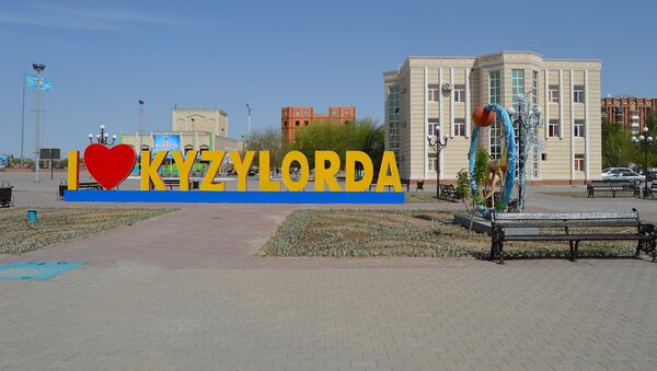 Центральная площадь в городе Кызылорда - Sputnik Казахстан