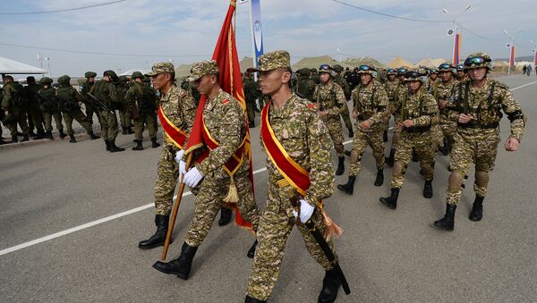 Военнослужащие подразделения Вооруженных сил Кыргызстана, архивное фото - Sputnik Казахстан