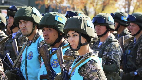 Совместные учения с миротворческим контингентом государств-участников ОДКБ, архивное фото - Sputnik Казахстан