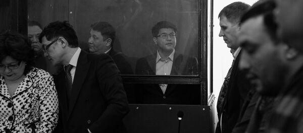Предварительные слушания по делу Куандыка Бишимбаева (в центре) Предварительные слушания по делу Куандыка Бишимбаева (в центре) - Sputnik Казахстан