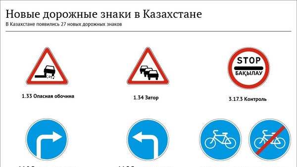 Новые дорожные знаки в Казахстане - Sputnik Казахстан