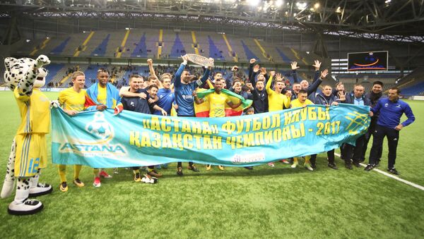 Астана в четвертый раз подряд стала чемпионом Казахстана по футболу - Sputnik Казахстан