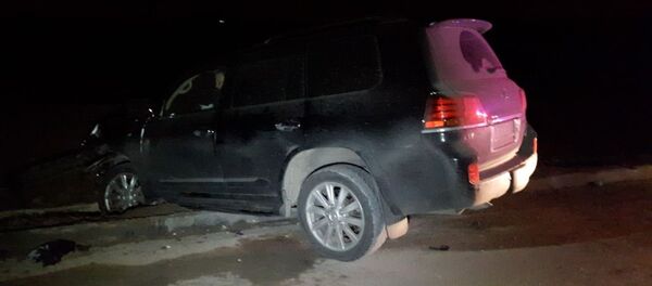 Лексус занесло на щебенке на ул. Новая Момышулы - Sputnik Казахстан