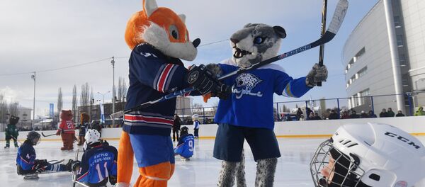 Талисманы команд КХЛ перед Матчем Звезд КХЛ в Уфе, архивное фото Талисманы команд КХЛ перед Матчем Звезд КХЛ в Уфе, архивное фото - Sputnik Казахстан