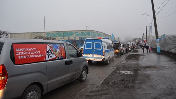 Большим автопробегом почтили память погибших на дорогах в Петропавловске - Sputnik Казахстан