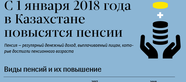 В Казахстане с 1 января п2018 года повышаются пенсии В Казахстане с 1 января п2018 года повышаются пенсии - Sputnik Казахстан