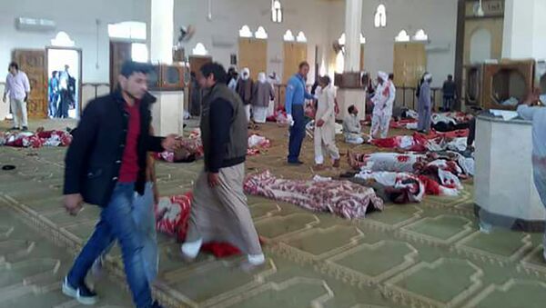 Последствия взрыва в мечети в Египте - Sputnik Казахстан