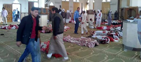 Последствия взрыва в мечети в Египте - Sputnik Казахстан