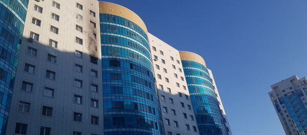 Пожар в Лазурном квартале - Sputnik Казахстан