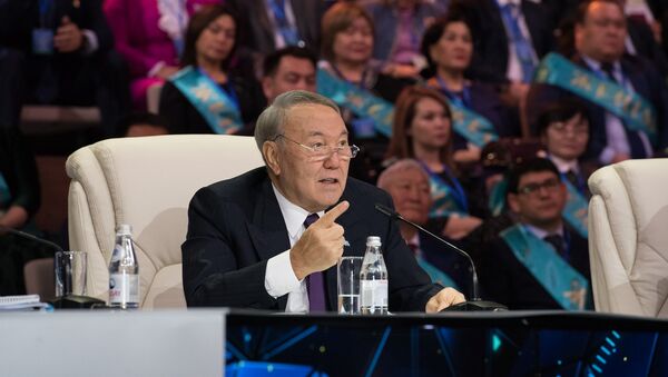Президент Казахстана Нурсултан Назарбаев на Алтын Сапа-2017 - Sputnik Казахстан