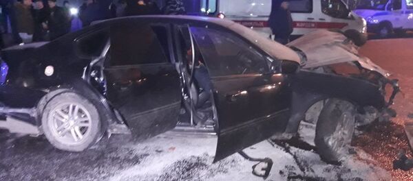 Крупное ДТП на Капчагайском мосту Крупное ДТП на Капчагайском мосту - Sputnik Казахстан