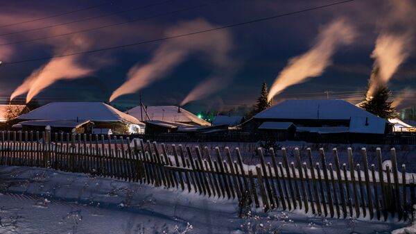 Деревня зимой, архивное фото - Sputnik Казахстан