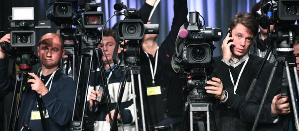 Видеооператоры, архивное фото - Sputnik Казахстан