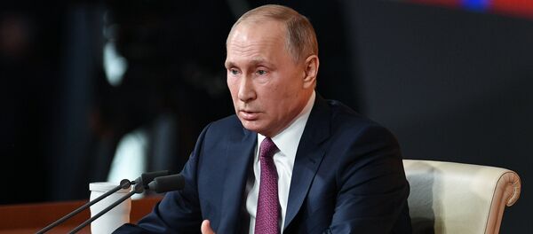 Ежегодная большая пресс-конференция президента РФ Владимира Путина - Sputnik Казахстан