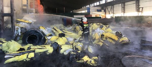 Пожар на рынке в Астане - Sputnik Казахстан