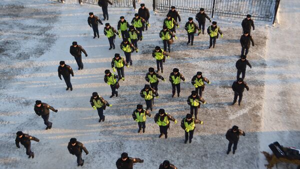 Полицейские устроили флэшмоб в Петропавловске - Sputnik Казахстан