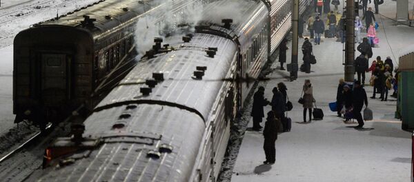 Пассажирские поезда, архивное фото Пассажирские поезда, архивное фото - Sputnik Казахстан