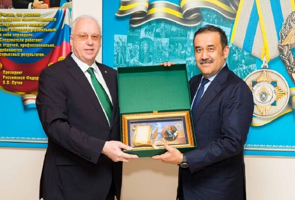 Встреча председателя Следственного комитета РФ Александра Бастрыкина с главой КНБ РК Каримом Масимовым Встреча председателя Следственного комитета РФ Александра Бастрыкина с главой КНБ РК Каримом Масимовым - Sputnik Казахстан