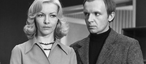 На съемках фильма Ирония судьбы, архивное фото - Sputnik Казахстан