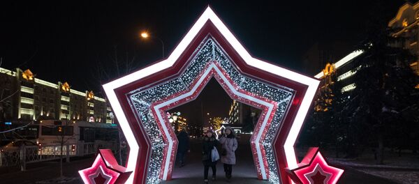 Новогоднее оформление Астаны - Sputnik Казахстан