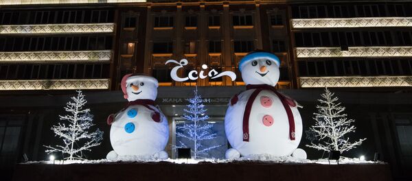 Новогоднее оформление Астаны Новогоднее оформление Астаны - Sputnik Казахстан