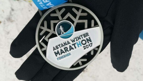Первый зимний марафон в Астане - Sputnik Казахстан