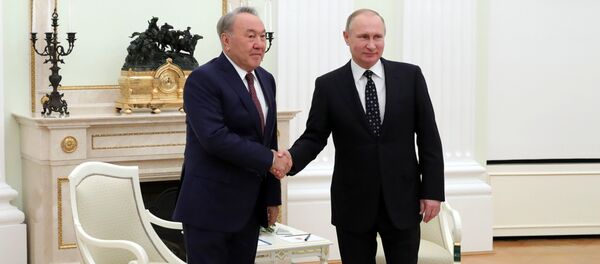 Встреча президента РФ В. Путина с президентом Казахстана Н. Назарбаевым Встреча президента РФ В. Путина с президентом Казахстана Н. Назарбаевым - Sputnik Казахстан