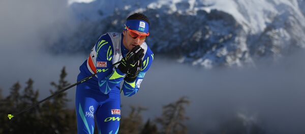 Алексей Полторанин во время Тур де Ски - Sputnik Казахстан