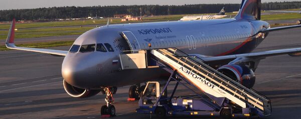 Самолет авиакомпании Аэрофлот Самолет авиакомпании Аэрофлот - Sputnik Казахстан