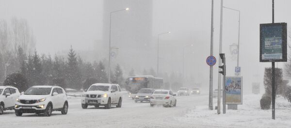 Астанадағы боран - Sputnik Қазақстан