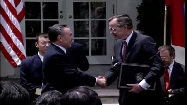 Первый визит Нурсултана Назарбаева в США - Sputnik Казахстан