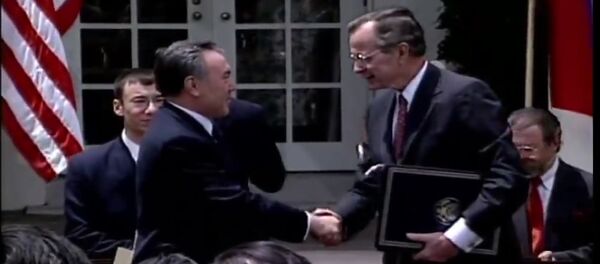 Первый визит Нурсултана Назарбаева в США Первый визит Нурсултана Назарбаева в США - Sputnik Казахстан