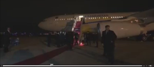 Видео прилета Нурсултана Назарбаева в Вашингтон - Sputnik Казахстан